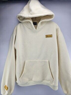 Bumble Ivory "Out Of Sight On Your Mind" Cotton Blend Hooded Sweatshirt Men's M
